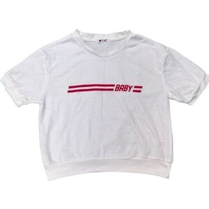 Cute WC baby tee/crop top